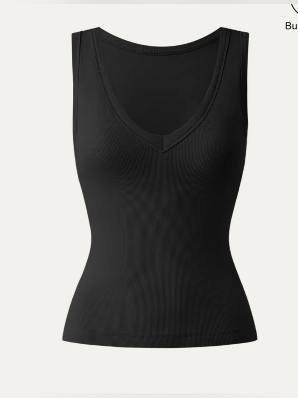 NWT OGL Stretchy V-Neck Cotton New Airy Bra Tank , Small